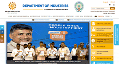 Desktop Screenshot of apindustries.gov.in